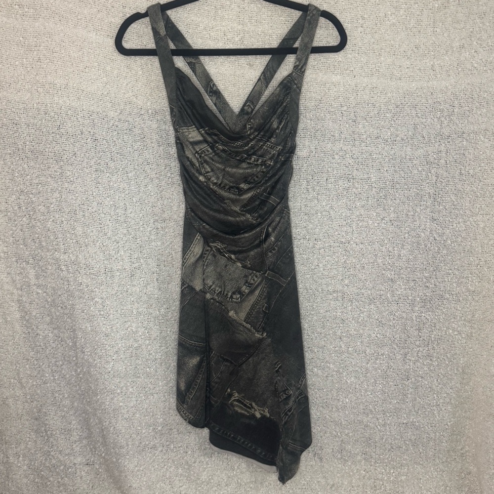 URBAN OUTFITTERS SILENCE + NOISE  Jordan asymmetrical Cross Back Dress size XS